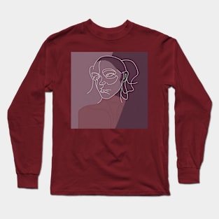 Lady in lines Long Sleeve T-Shirt